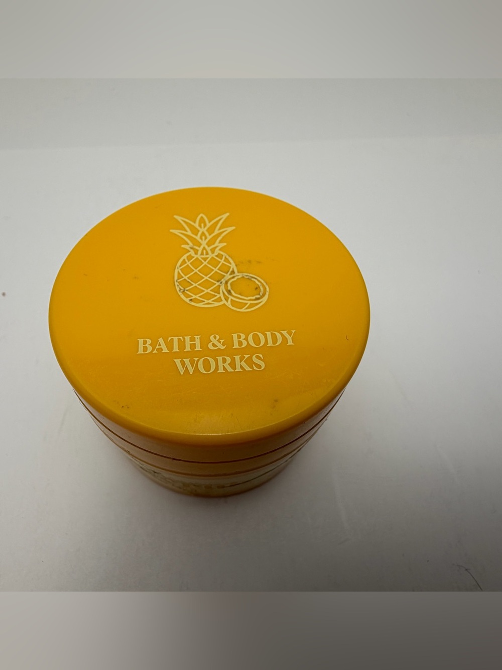 Bath & Body Works Yellow Pineapple Body Cream Jar